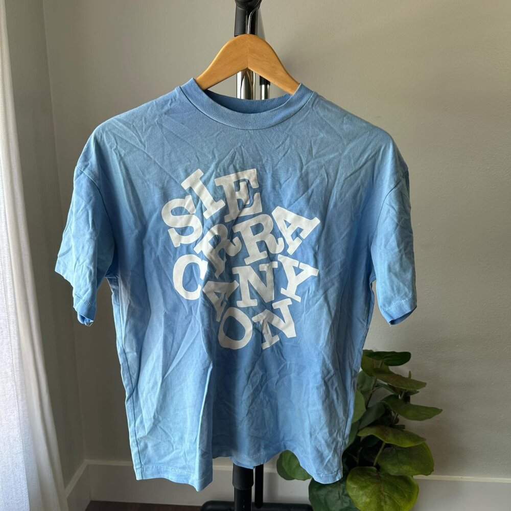 Womens MadHappy Sierra Canyon Horse Sun Bleached Blue T-Shirt XS
